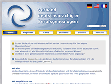 Tablet Screenshot of berufsgenealogie.net